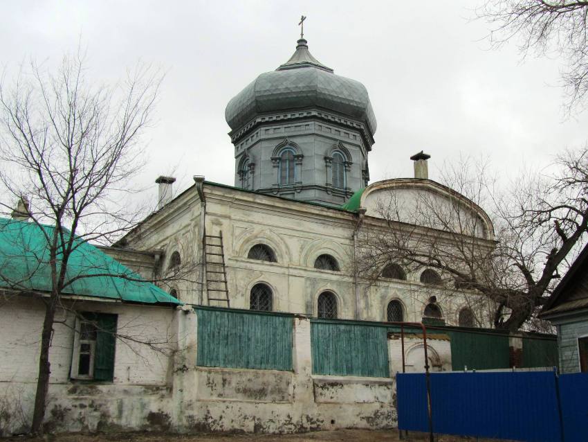 Церковь Покрова Пресвятой Богородицы (старообрядческая), Астрахань (Астрахань, город, Астраханская область). фасады, южный фасад