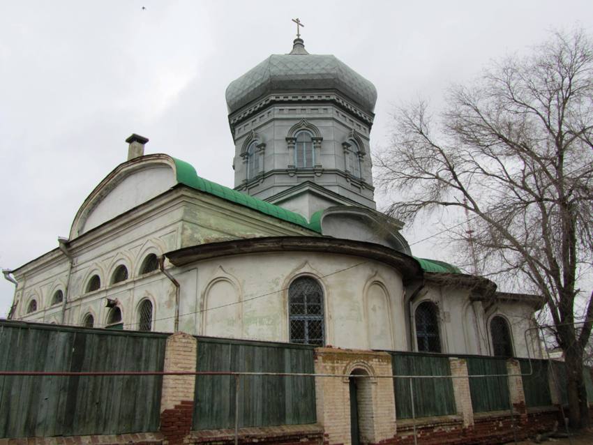 Астрахань. Церковь Покрова Пресвятой Богородицы. фасады, вид с юго-востока