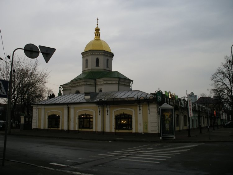 Киев. Церковь Илии Пророка. общий вид в ландшафте