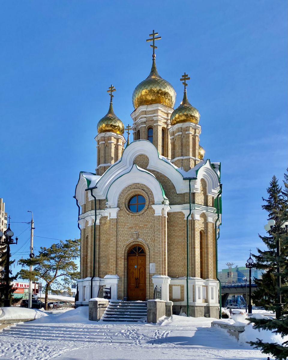 Омск. Церковь Иоанна Предтечи. фасады, Вид с запада