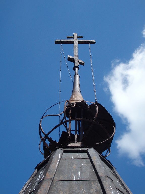 Алачино. Церковь Николая Чудотворца. архитектурные детали, Купол и крест колокольни
