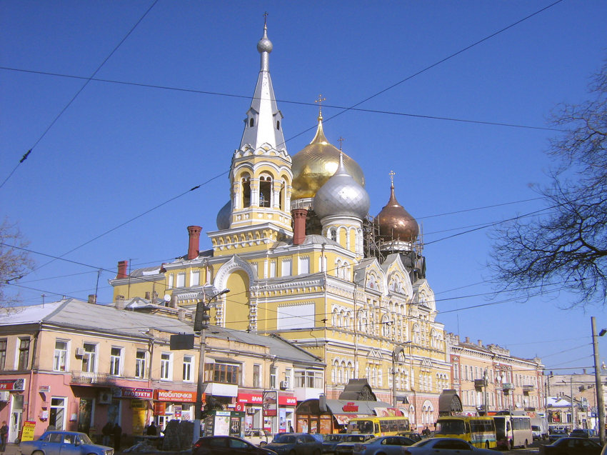 Пантелеимоновский мужской монастырь, Одесса (Одесса, город, Украина, Одесская область). общий вид в ландшафте