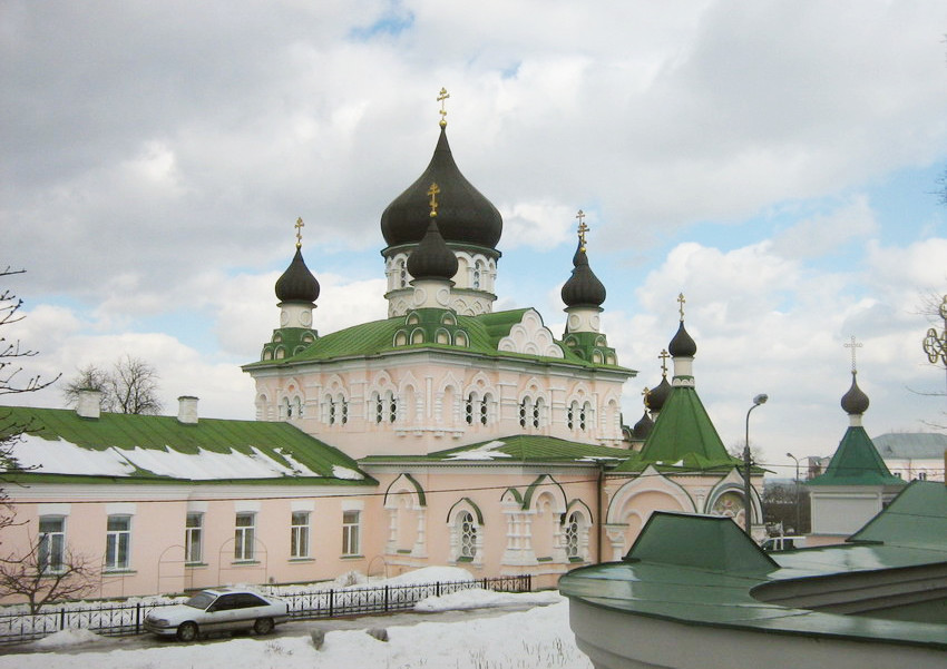 Киев. Покровский женский монастырь. общий вид в ландшафте
