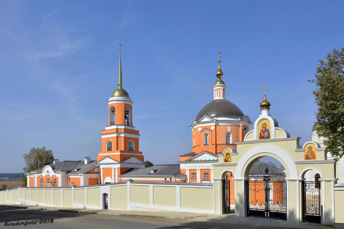 Московская область, Каширский городской округ, Кашира. Никитский Каширский монастырь, фотография. общий вид в ландшафте