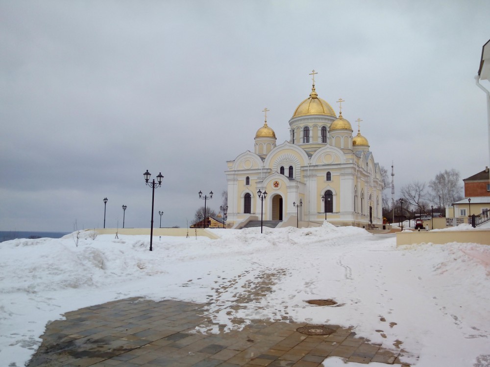 Московская область, Каширский городской округ, Кашира. Никитский Каширский монастырь, фотография. общий вид в ландшафте