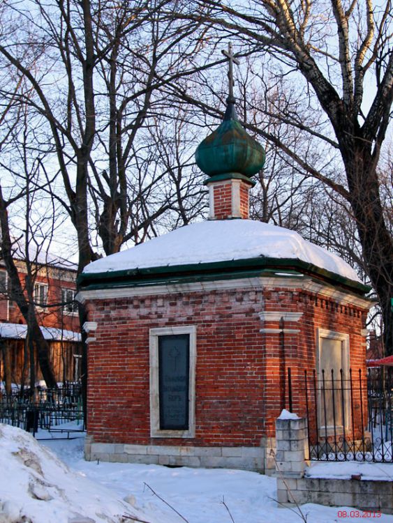 Часовня-усыпальница И. С. Бер и его семьи, Кашира (Каширский городской округ, Московская область). фасады