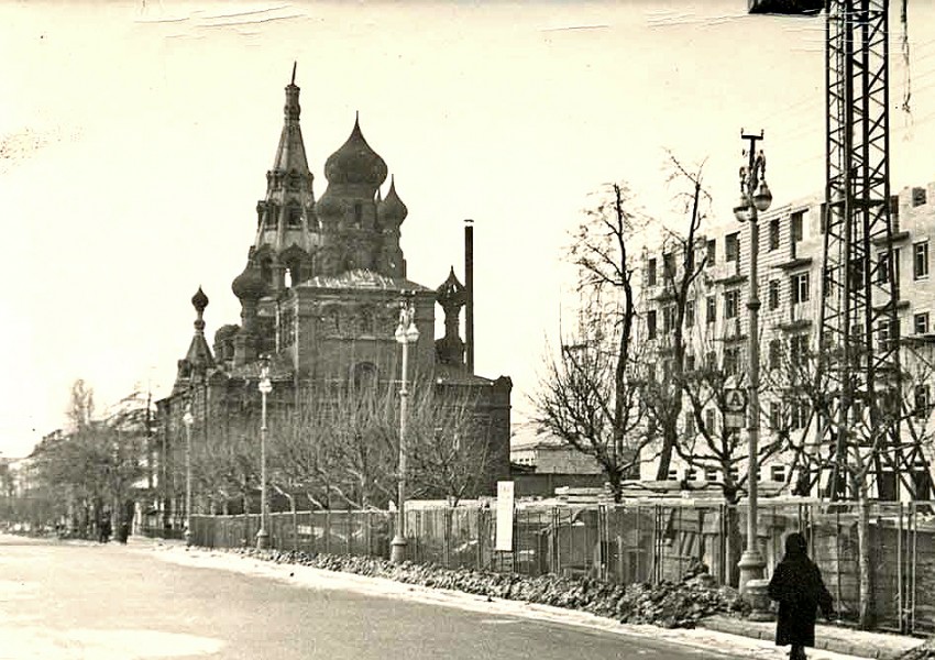 Пермь. Церковь Вознесения Господня. архивная фотография, Фото 1972 года.