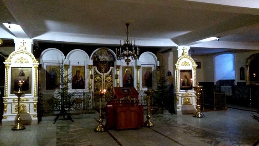 Церковь Вознесения Господня, Пермь (Пермь, город, Пермский край). интерьер и убранство, пещерный храм св Серафима Саровского/нижний/