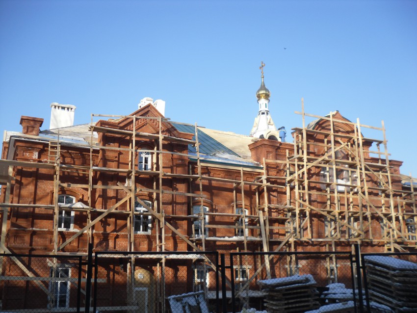 Успенский женский монастырь, Пермь (Пермь, город, Пермский край). фасады, Строительство Сестринского корпуса
