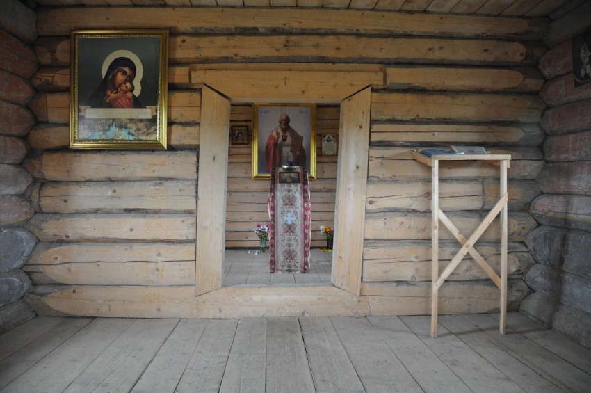 Часовня Николая Чудотворца, Гоморовичи (Подпорожский район, Ленинградская область). интерьер и убранство