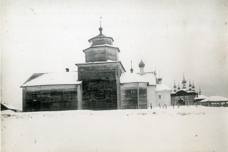 Церковь Богоявления Господня, Лукинская (Озера) (Подпорожский район, Ленинградская область). архивная фотография, Фото 1916 г. из фондов Российского этнографического музея. (ГК № 25333924)