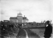 Церковь Богоявления Господня, Фото 1908 г. из фондов Российского этнографического музея. (ГК № 22501697)<br>, Лукинская (Озера), Подпорожский район, Ленинградская область