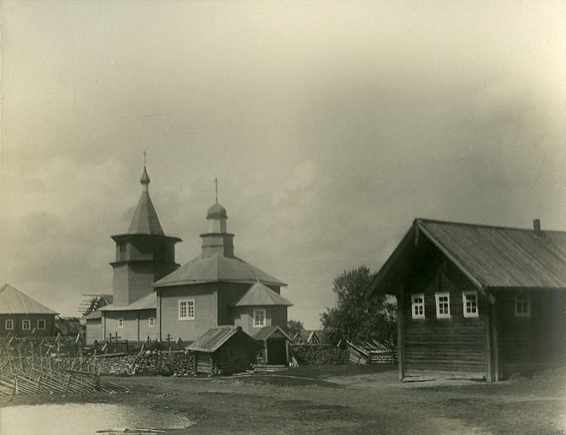 Церковь Илии Пророка, Миницкая (Подпорожский район, Ленинградская область). архивная фотография, Фото 1902 года из фондов Российского этнографического музея