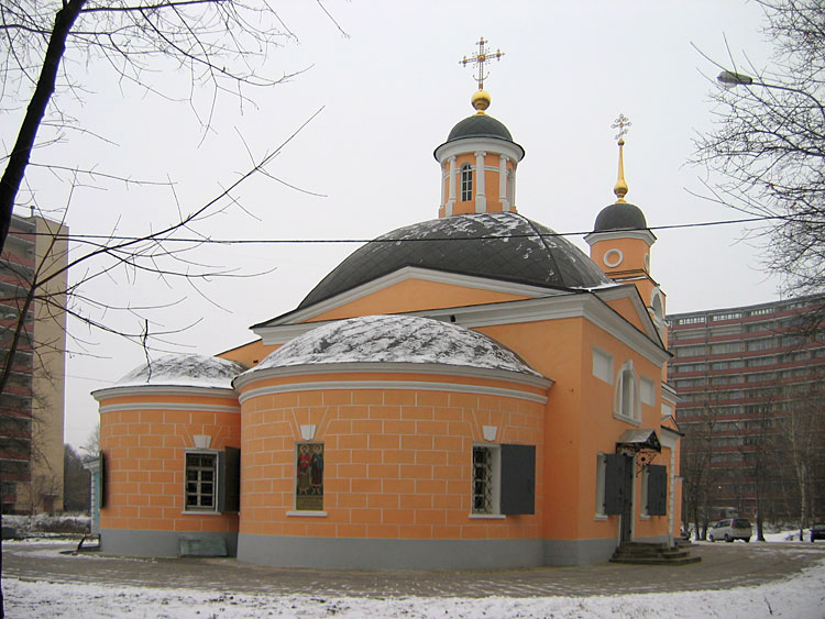 Левобережный. Церковь Космы и Дамиана в Космодемьянском. фасады, 		      