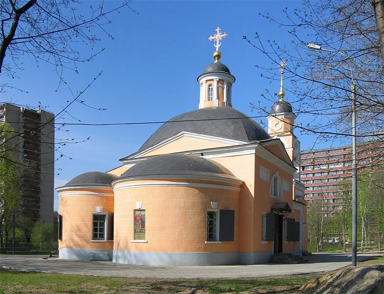 Левобережный. Церковь Космы и Дамиана в Космодемьянском. фасады, 		      