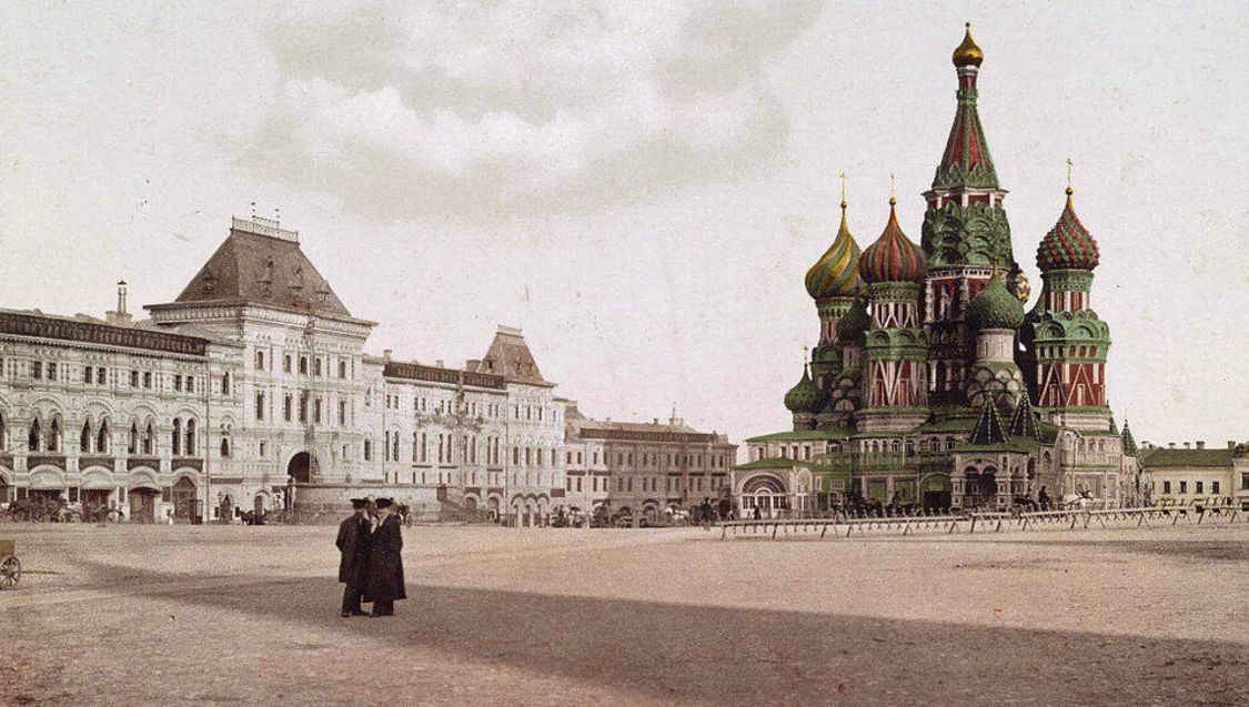 Тверской. Собор Покрова Пресвятой Богородицы на Рву. архивная фотография, Фотоснимок с дореволюционной фотокарточки.