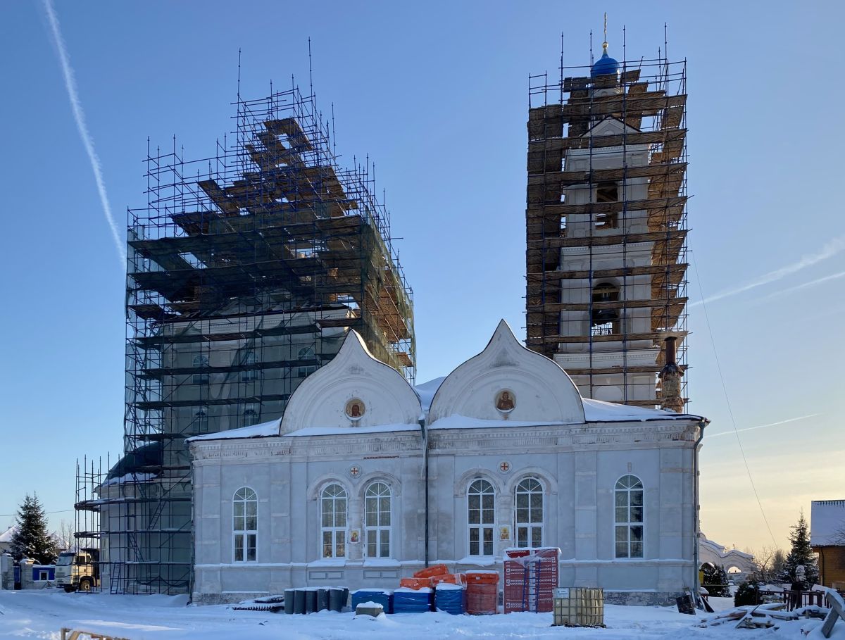 Церковь Воздвижения Креста Господня, Свердлово (Конаковский район, Тверская область). документальные фотографии, Реставрация