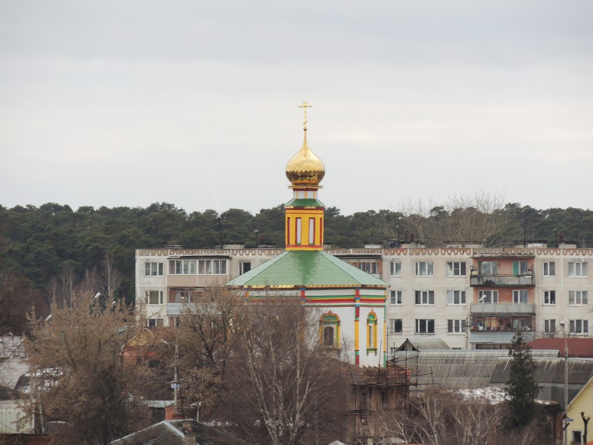 Церковь Сретения Господня, Серпухов (Серпуховский городской округ и гг. Протвино, Пущино, Московская область). общий вид в ландшафте, Вид с Соборной горки