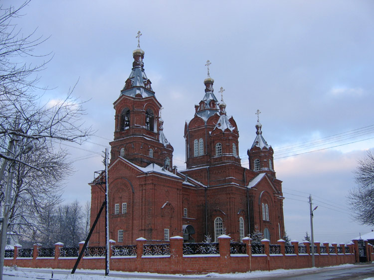 Церковь Благовещения Пресвятой Богородицы, Желнино (Дзержинск, город, Нижегородская область). общий вид в ландшафте