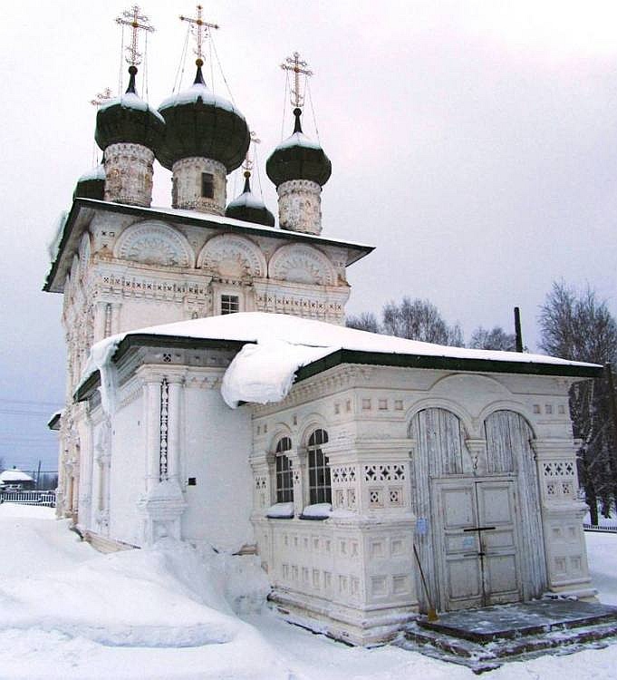 Церковь Николая Чудотворца, Ныроб (Чердынский район, Пермский край). фасады, паперть и западный фасад