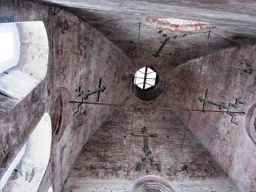 Церковь Николая Чудотворца, Ныроб (Чердынский район, Пермский край). интерьер и убранство, свод основного объема