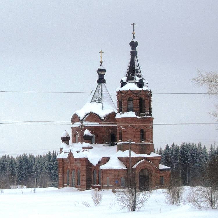 Церковь Введения во храм Пресвятой Богородицы, Камгорт (Чердынский район, Пермский край). фасады, вид с запада