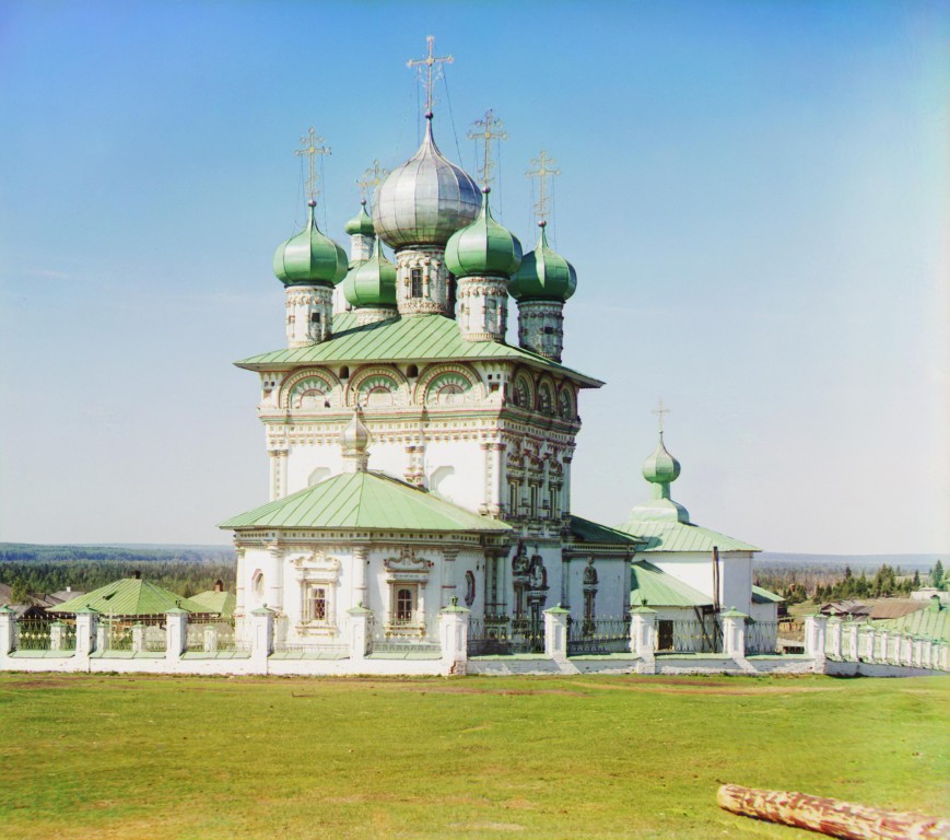 Церковь Николая Чудотворца, Ныроб (Чердынский район, Пермский край). архивная фотография, С. М. Прокудин-Горский. Фото 1912 года Источник http://ps-spb2008.narod.ru/