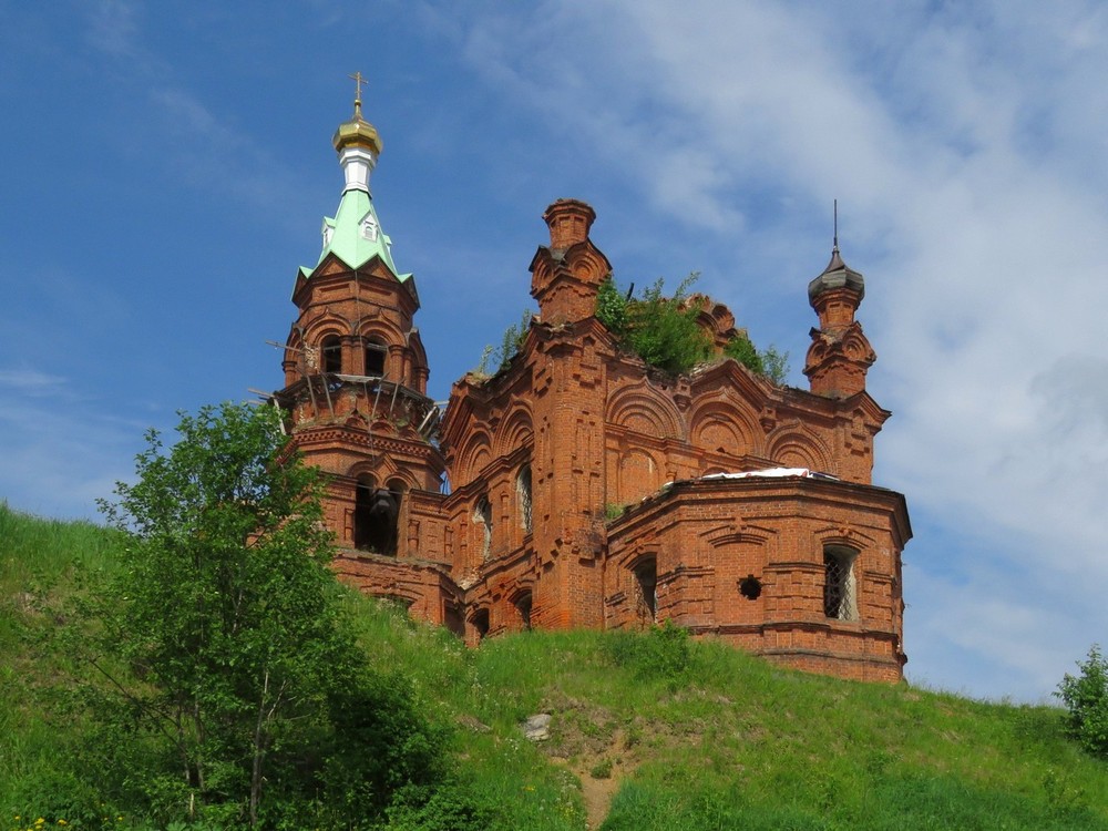 Покча. Церковь Благовещения Пресвятой Богородицы. фасады