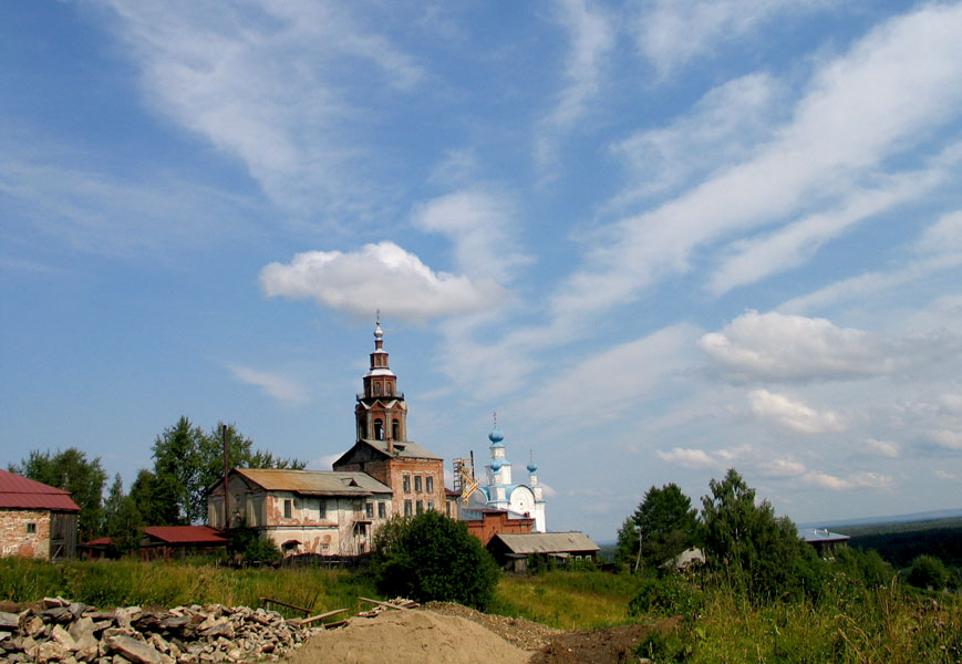 Собор Воскресения Христова, Чердынь (Чердынский район, Пермский край). общий вид в ландшафте