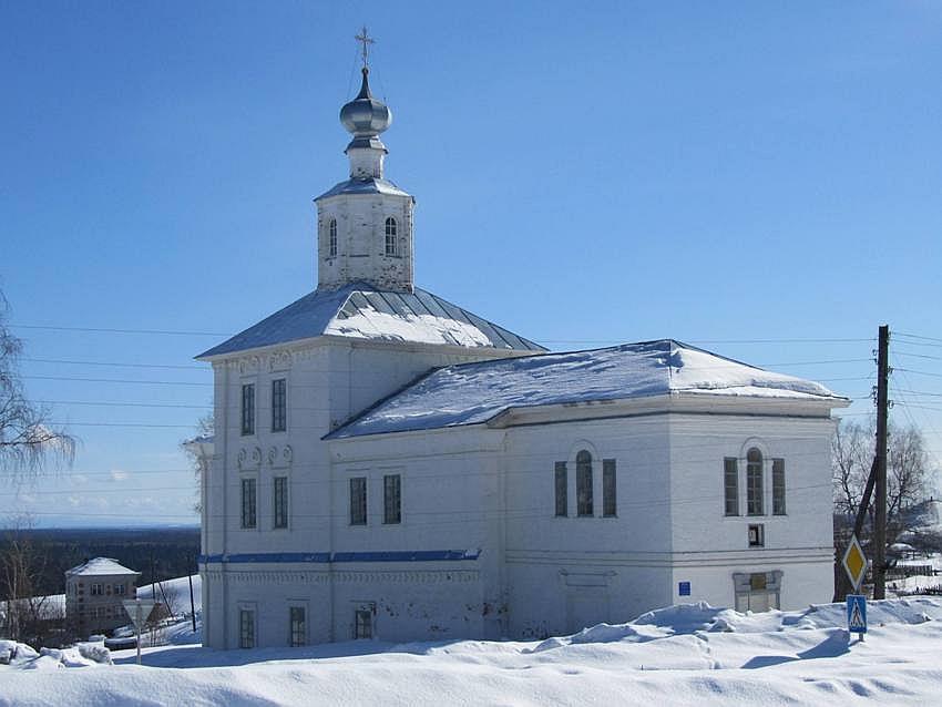 Церковь Успения Пресвятой Богородицы, Чердынь (Чердынский район, Пермский край). фасады, вид с северо-запада