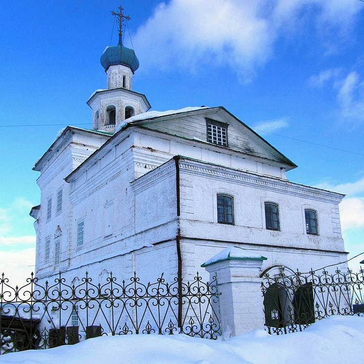 Чердынь. Чердынский Иоанно-Богословский мужской монастырь. Церковь Иоанна Богослова. фасады, вид с северо-запада