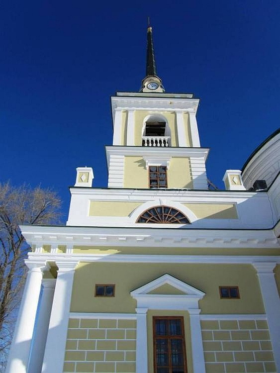 Усолье. Церковь Николая Чудотворца. фасады, восстановленная колокольня, вид с юга