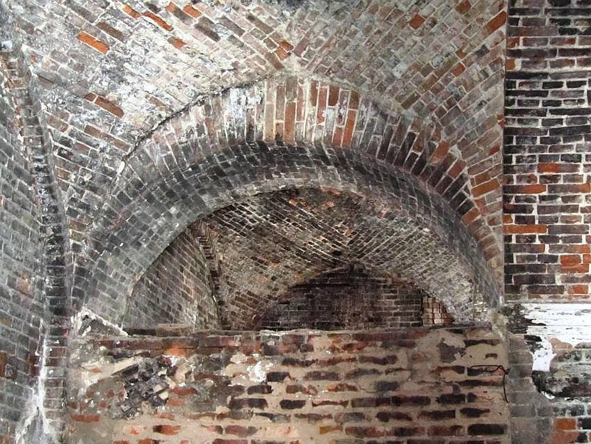 Церковь Преображения Господня, Пыскор (Усольский район, Пермский край). интерьер и убранство, свод трапезной, южная сторона