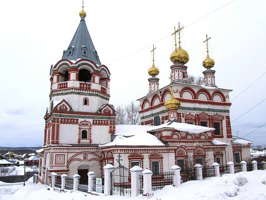 Соликамск. Церковь Богоявления Господня. фасады, вид с юго-запада