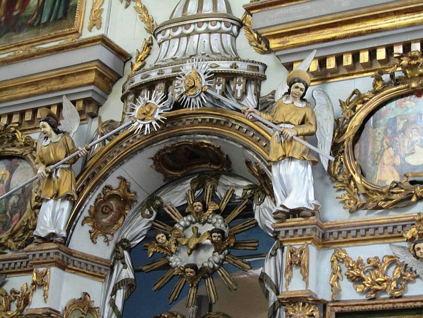 Соликамск. Церковь Богоявления Господня. интерьер и убранство, главный иконостас, фрагмент