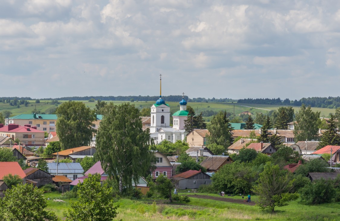 Церковь Введения во храм Пресвятой Богородицы, Болхов (Болховский район, Орловская область). фасады, Общий вид с востока