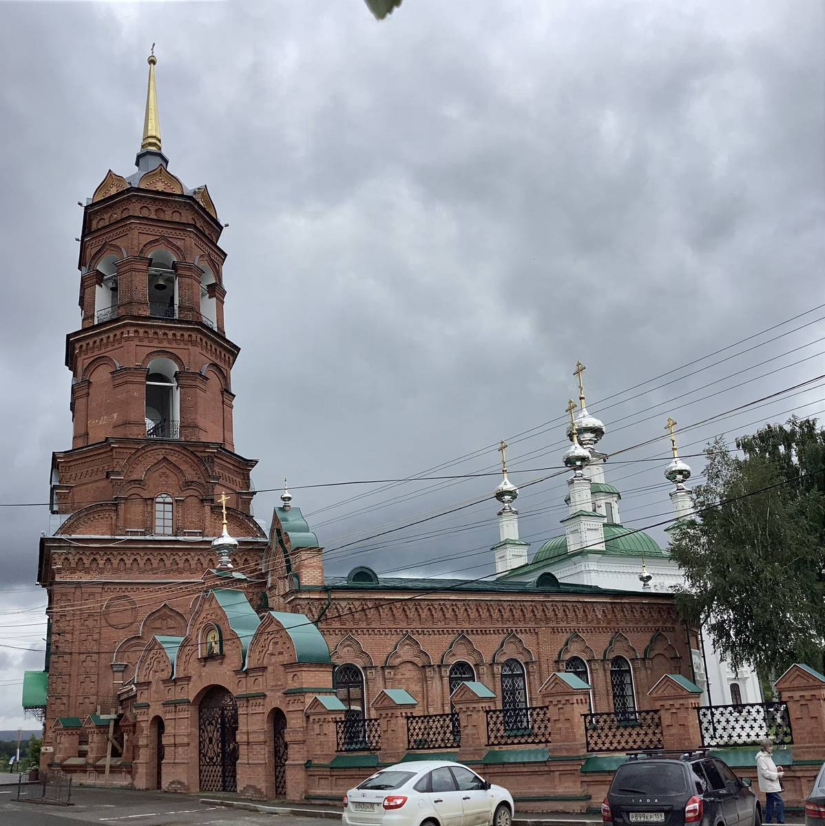 Вид с юго-запада, фасады. Церковь Тихвинской иконы Божией Матери, Кунгур (Кунгурский район и г. Кунгур, Пермский край)