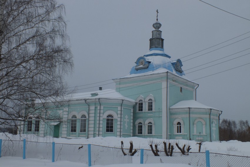 Кыласово. Церковь Николая Чудотворца. фасады, Зимой 2014 года