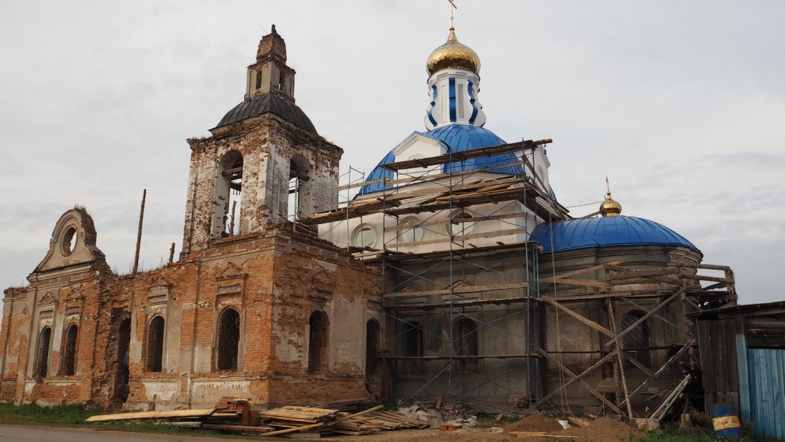 Церковь Вознесения Господня, Голубковское (Алапаевский район (Алапаевское МО и Махнёвское МО), Свердловская область). фасады