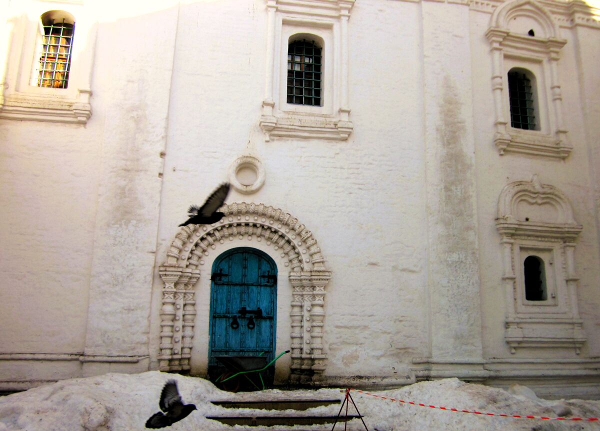 Мещанский. Церковь Троицы Живоначальной в Листах. архитектурные детали, Южный фасад храма