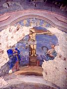 Церковь Вознесения Господня, Уцелевший фрагмент фрески, Кострома, Кострома, город, Костромская область