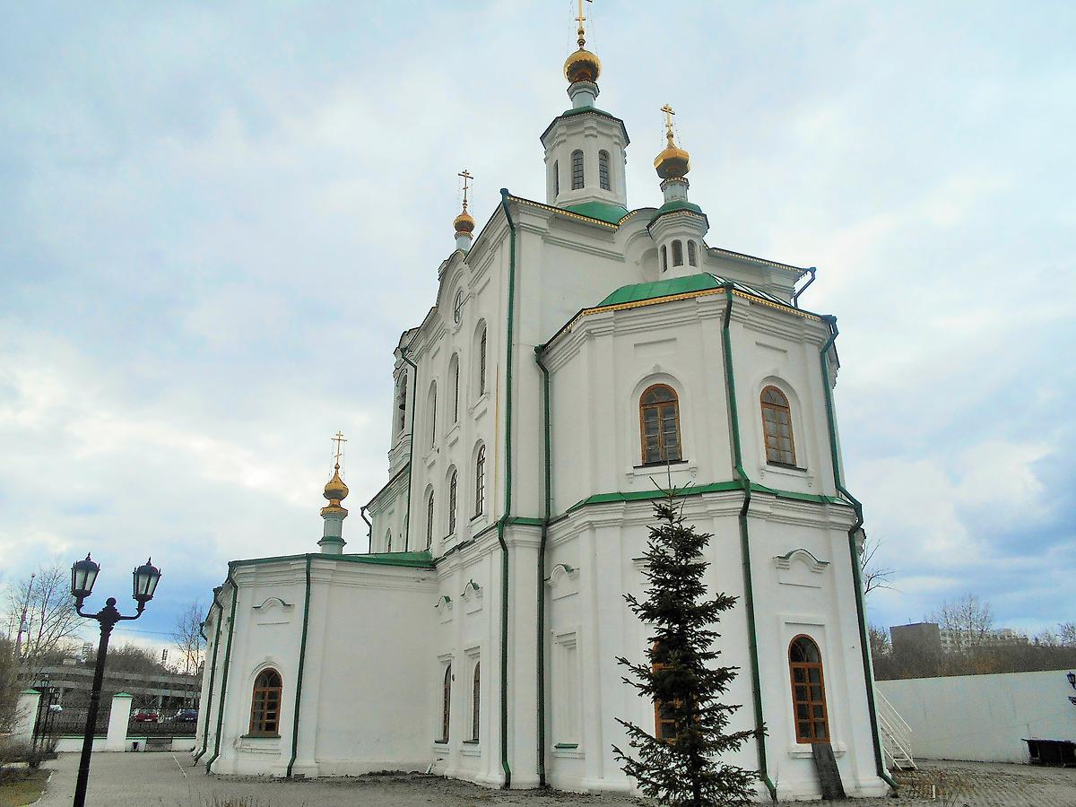 фасады. Церковь Вознесения Господня и Георгия Победоносца, Тюмень (Тюмень, город, Тюменская область)