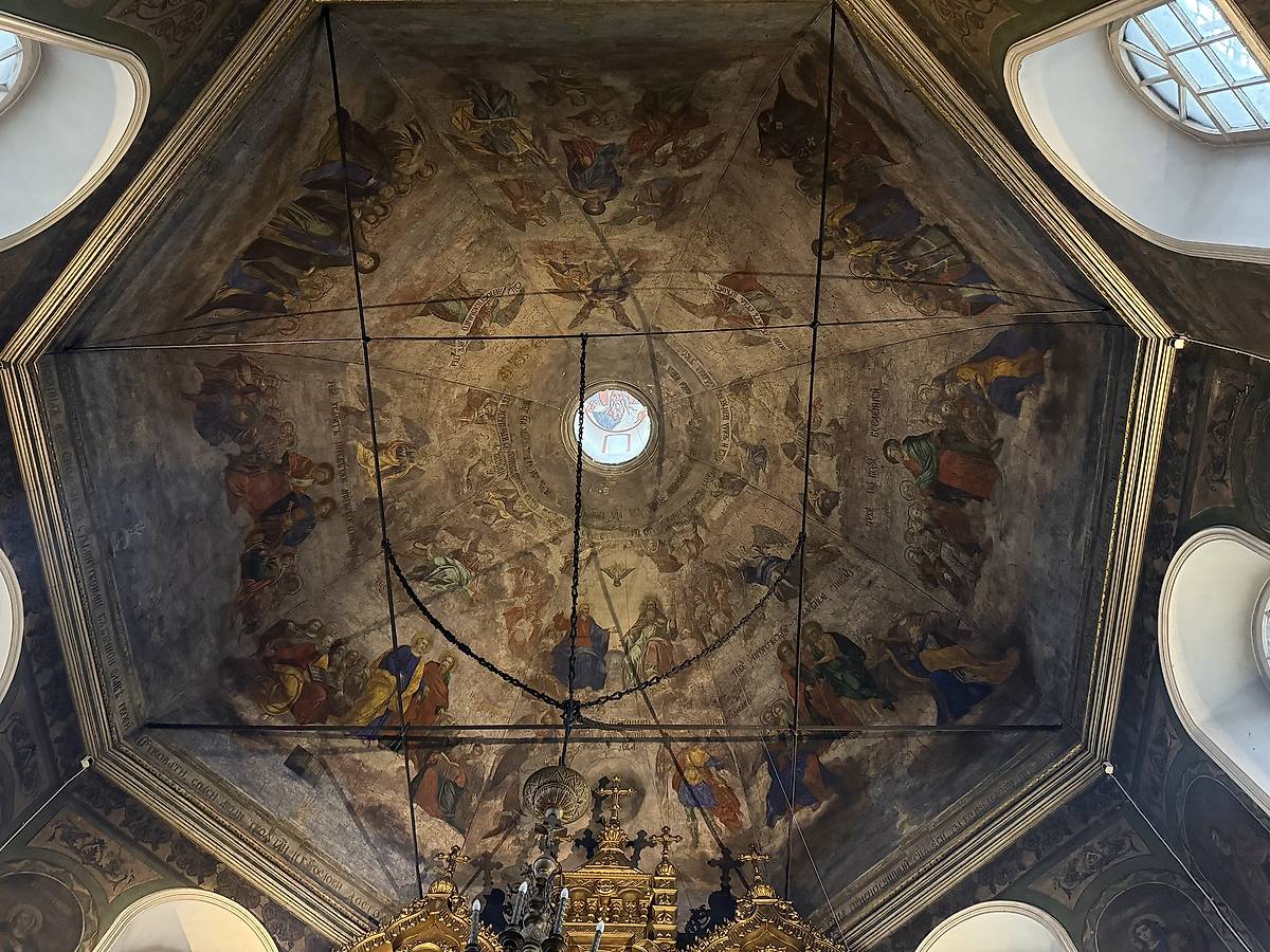 Подкупольное пространство основного объема, интерьер и убранство. Церковь Александра и Антонины в Селище, Кострома (Кострома, город, Костромская область)