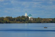 Церковь Троицы Живоначальной, Вид с Волги<br>, Диево-Городище, Некрасовский район, Ярославская область