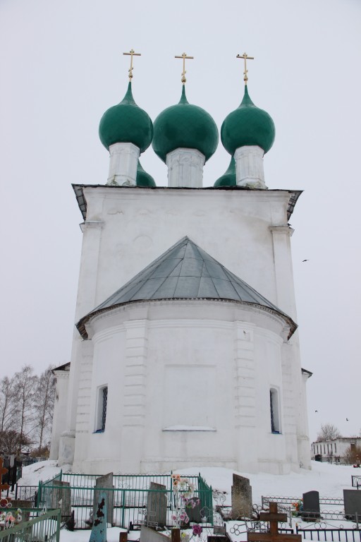Церковь Троицы Живоначальной, Диево-Городище (Некрасовский район, Ярославская область). фасады