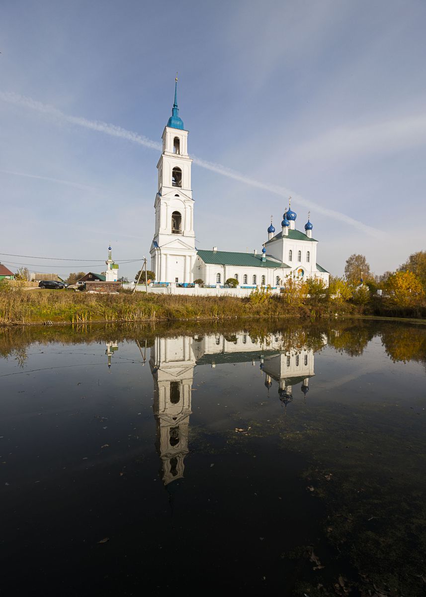Южный фасад, фасады. Церковь Смоленской Иконы Божией Матери, Диево-Городище (Некрасовский район, Ярославская область)