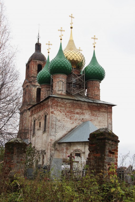 Церковь Спаса Нерукотворного Образа, Рыбницы (Некрасовский район, Ярославская область). фасады