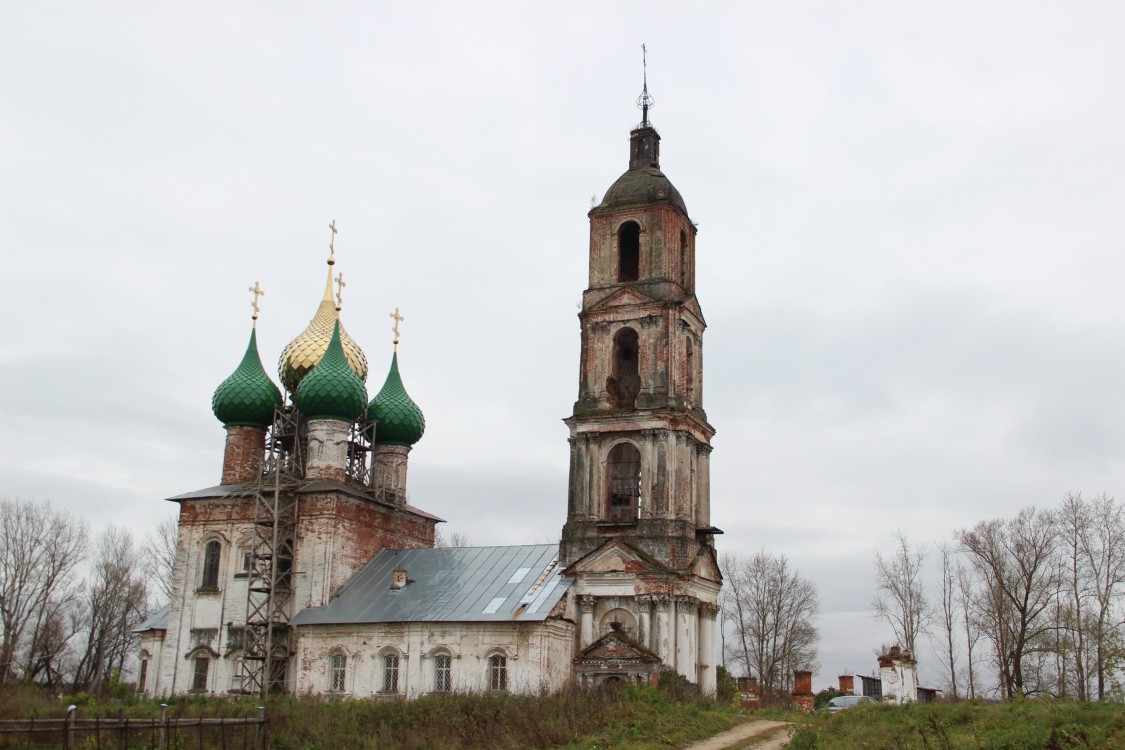 Церковь Спаса Нерукотворного Образа, Рыбницы (Некрасовский район, Ярославская область). фасады