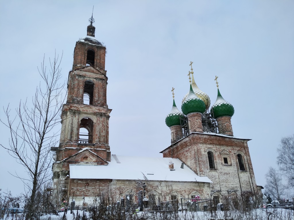 Церковь Спаса Нерукотворного Образа, Рыбницы (Некрасовский район, Ярославская область). фасады