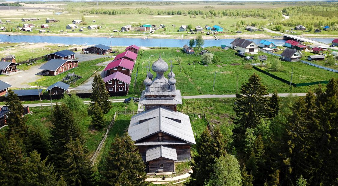 Церковь Петра и Павла, Вирма (Беломорский район, Республика Карелия). общий вид в ландшафте